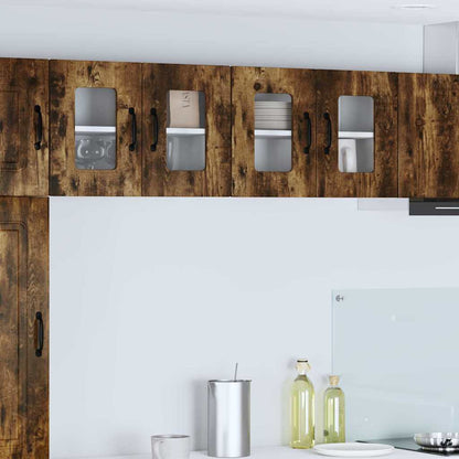 Keukenkast aan de muur met plank Gerookt eiken 60 x 31 x 40 cm