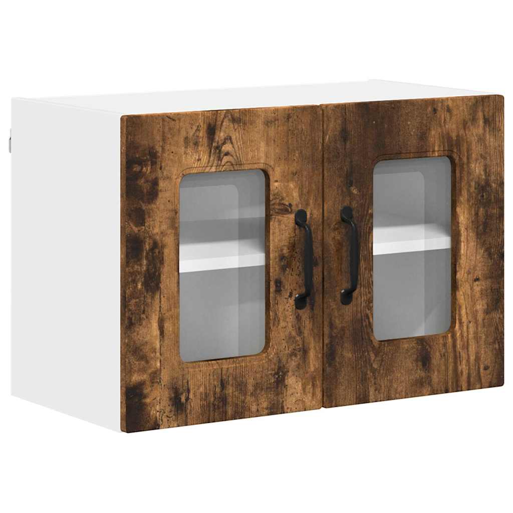 Keukenkast aan de muur 2 pcs Gerookt eiken 60 x 31 x 40 cm
