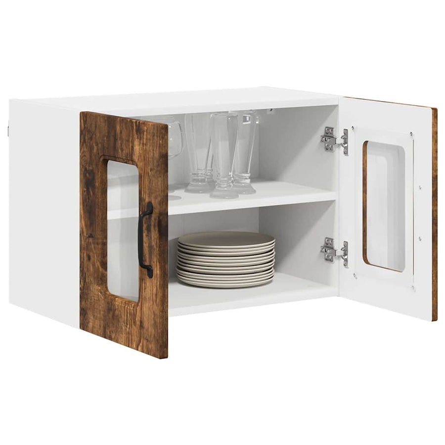 Keukenkast aan de muur 2 pcs Gerookt eiken 60 x 31 x 40 cm