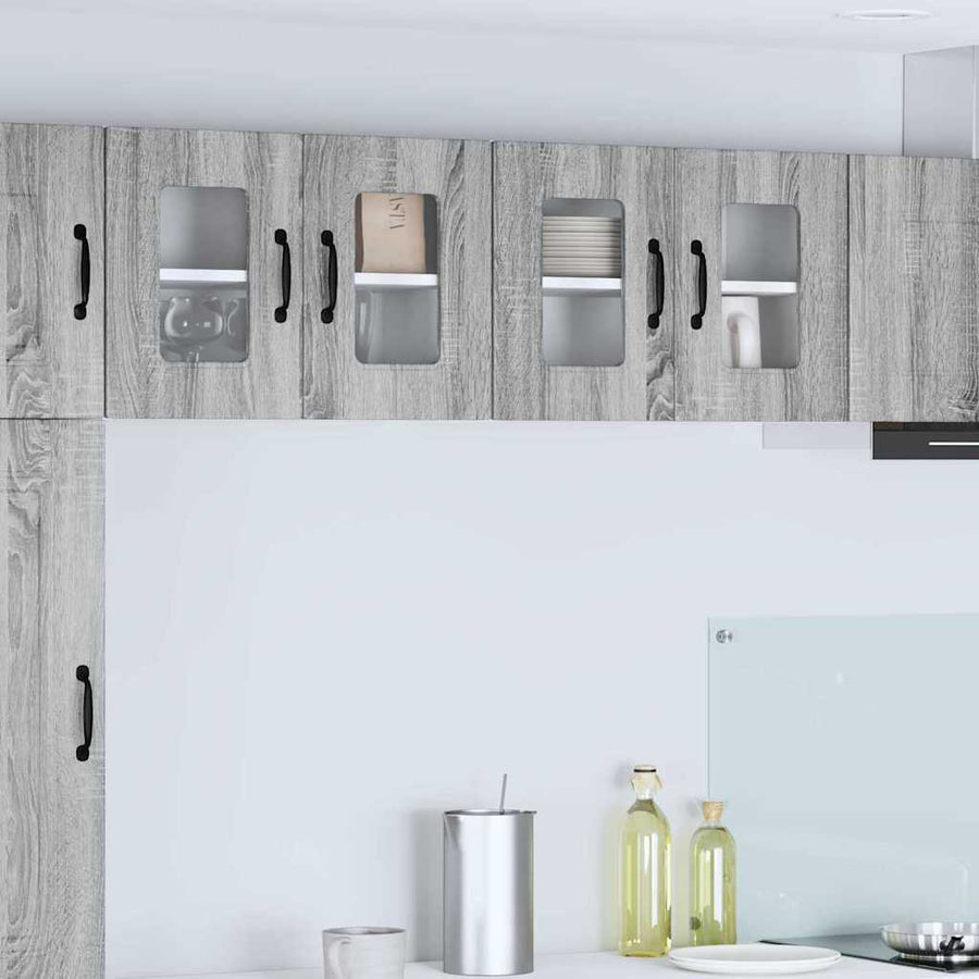 Keukenkast aan de muur met plank Grijs Sonoma 60 x 31 x 40 cm