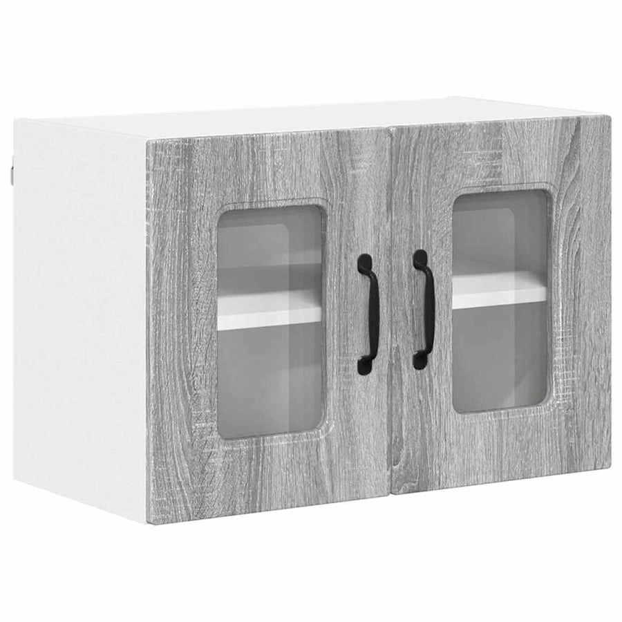 Keukenkast aan de muur met plank Grijs Sonoma 60 x 31 x 40 cm