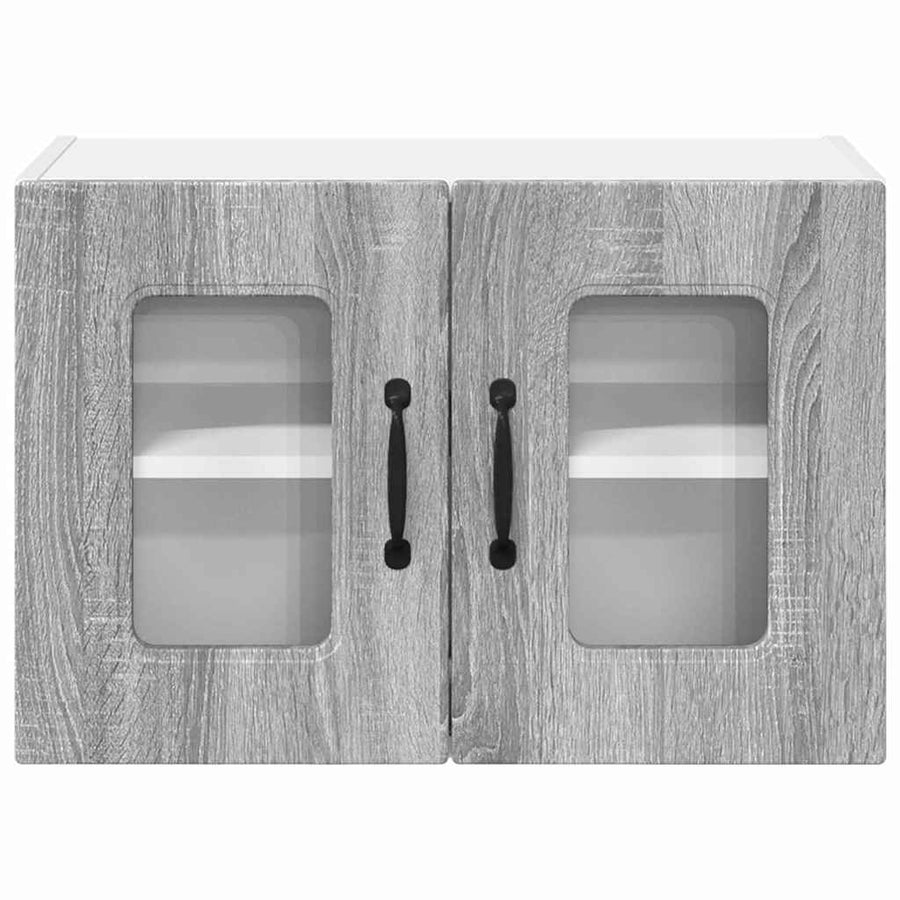 Keukenkast aan de muur met plank Grijs Sonoma 60 x 31 x 40 cm