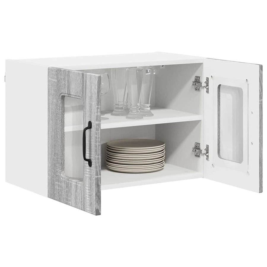 Keukenkast aan de muur met plank Grijs Sonoma 60 x 31 x 40 cm