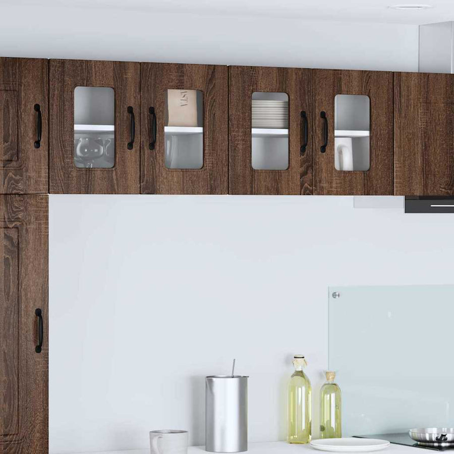 Keukenkast aan de muur Bruin Eiken 60 x 31 x 40 cm Bewerkt hout