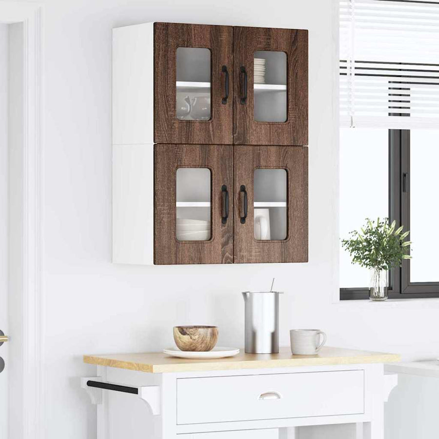 Keukenkast aan de muur Bruin Eiken 60 x 31 x 40 cm Bewerkt hout