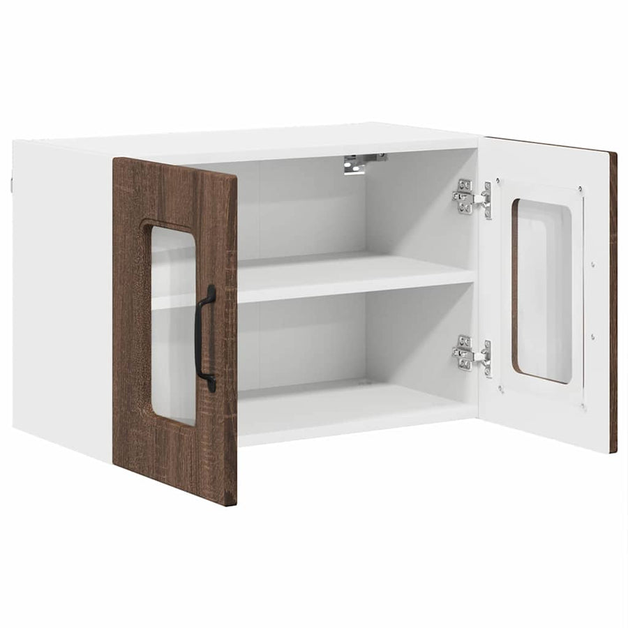 Keukenkast aan de muur 2 pcs Bruin Eiken 60 x 31 x 40 cm