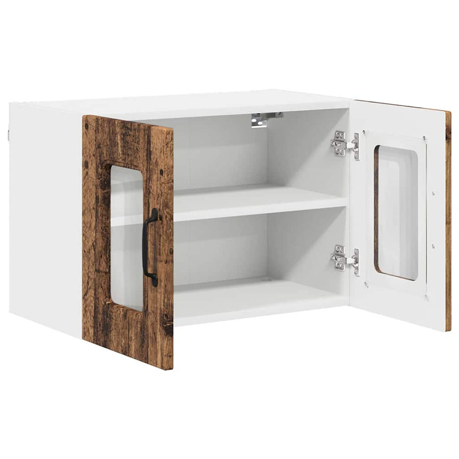 Keukenkast aan de muur met plank 2 pcs Oud Hout 60 x 31 x 40 cm