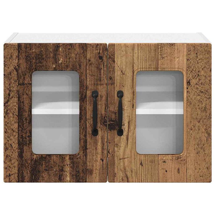 Keukenkast aan de muur met plank 2 pcs Oud Hout 60 x 31 x 40 cm