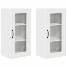 Keukenkast aan de muur 2 pcs Wit 40 x 31 x 80 cm Bewerkt hout