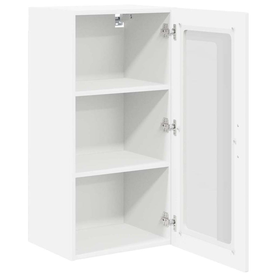 Keukenkast aan de muur 2 pcs Wit 40 x 31 x 80 cm Bewerkt hout