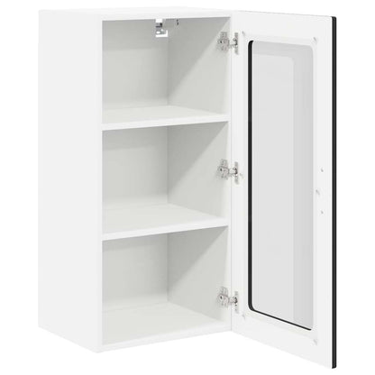 Keukenkast aan de muur Zwart 40 x 31 x 80 cm Bewerkt hout