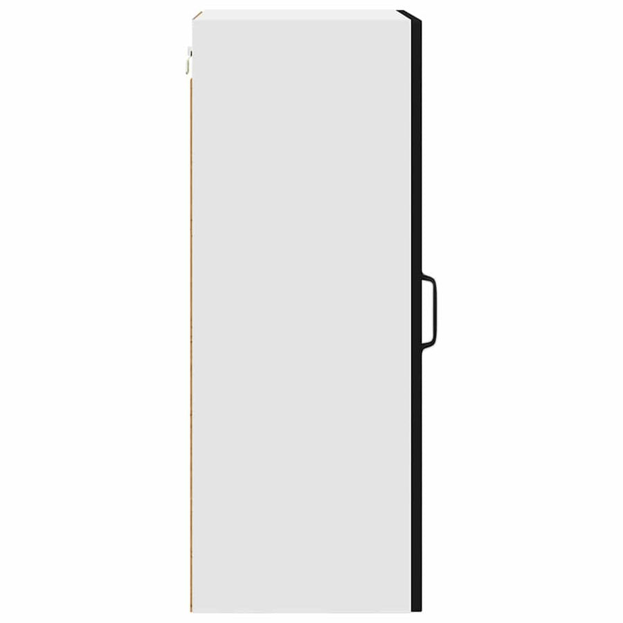 Keukenkast aan de muur 2 pcs Zwart 40 x 31 x 80 cm Bewerkt hout