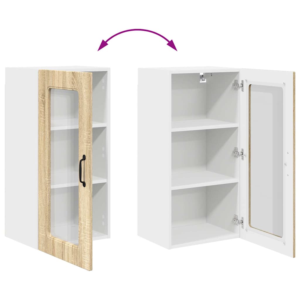 Keukenkast aan de muur met plank Sonoma Eiken 40 x 31 x 80 cm