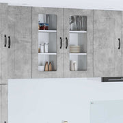 Keukenkast 40x31x80 cm beton grijs bewerkt hout
