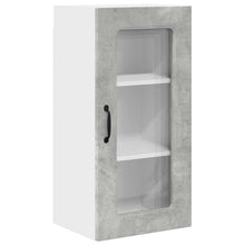 Keukenkast aan de muur Beton Grijs 40 x 31 x 80 cm Bewerkt hout