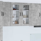 Keukenkast 40x31x80 cm beton grijs 2 stuks