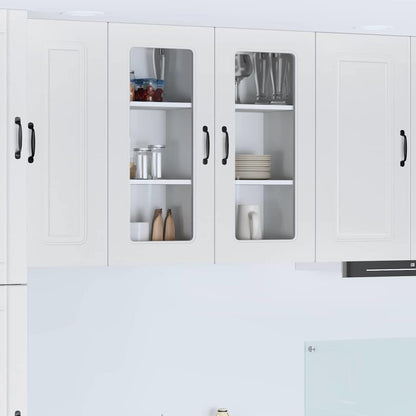 Keukenkast aan de muur met plank Hoogglans wit 40 x 31 x 80 cm
