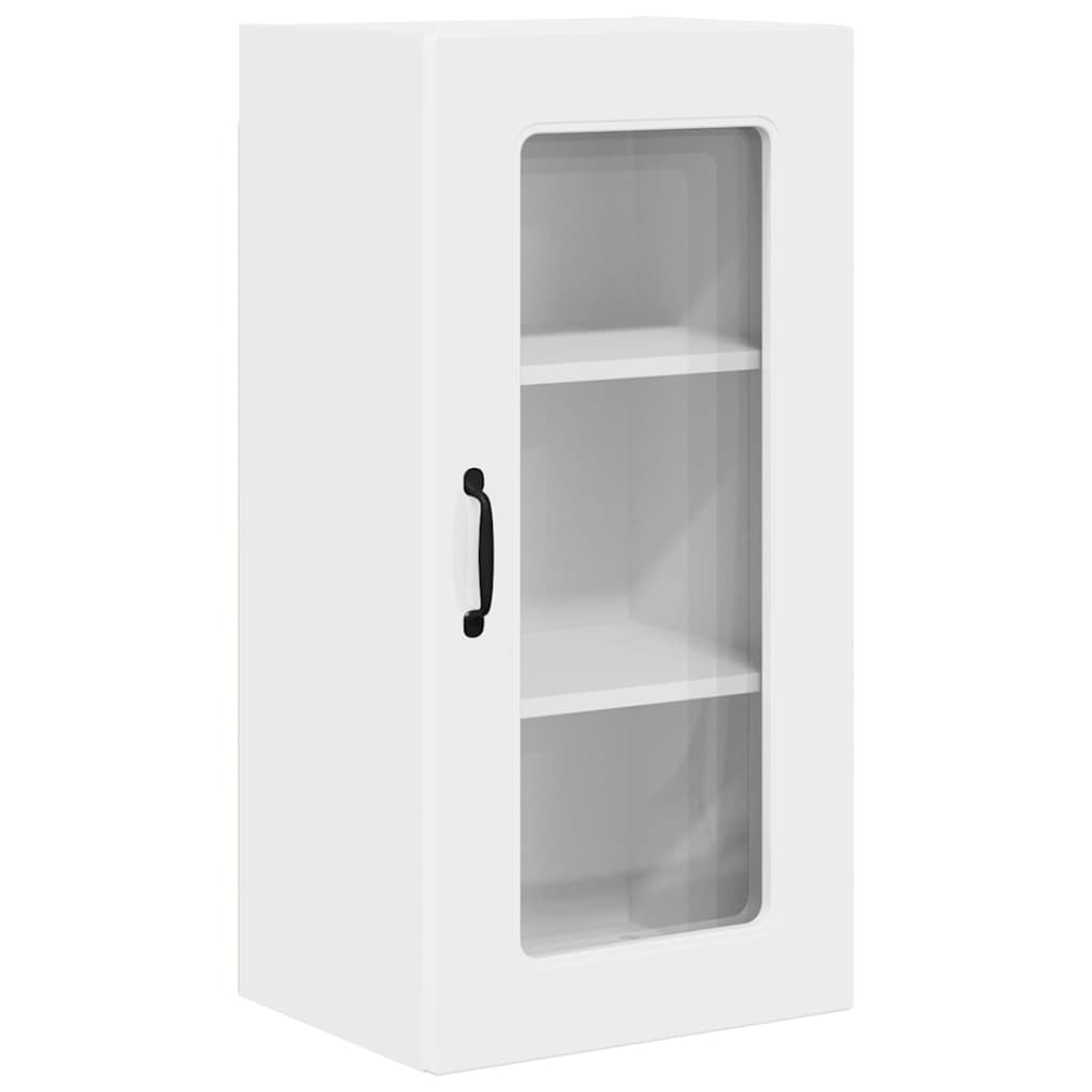 Keukenkast aan de muur met plank Hoogglans wit 40 x 31 x 80 cm