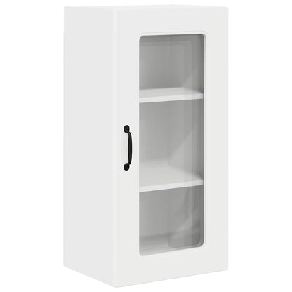 Keukenkast aan de muur met plank Hoogglans wit 40 x 31 x 80 cm