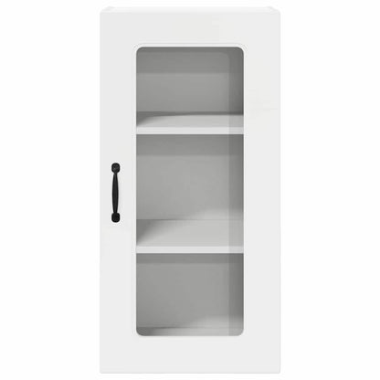 Keukenkast aan de muur met plank Hoogglans wit 40 x 31 x 80 cm
