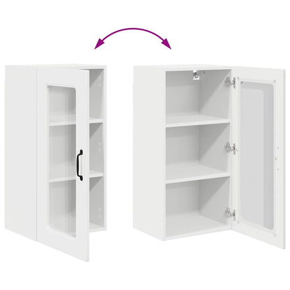 Keukenkast aan de muur met plank Hoogglans wit 40 x 31 x 80 cm