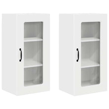 Keukenkast aan de muur 2 pcs Hoogglans wit 40 x 31 x 80 cm