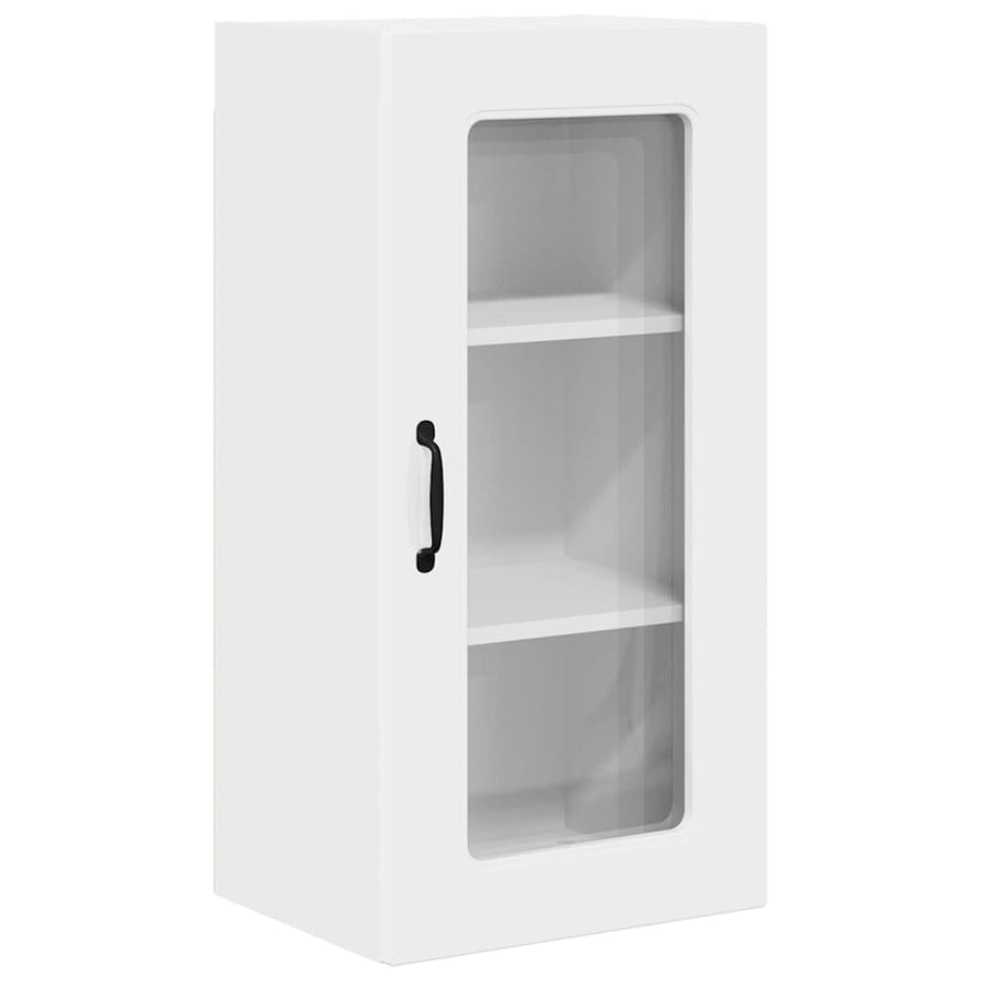 Keukenkast aan de muur 2 pcs Hoogglans wit 40 x 31 x 80 cm