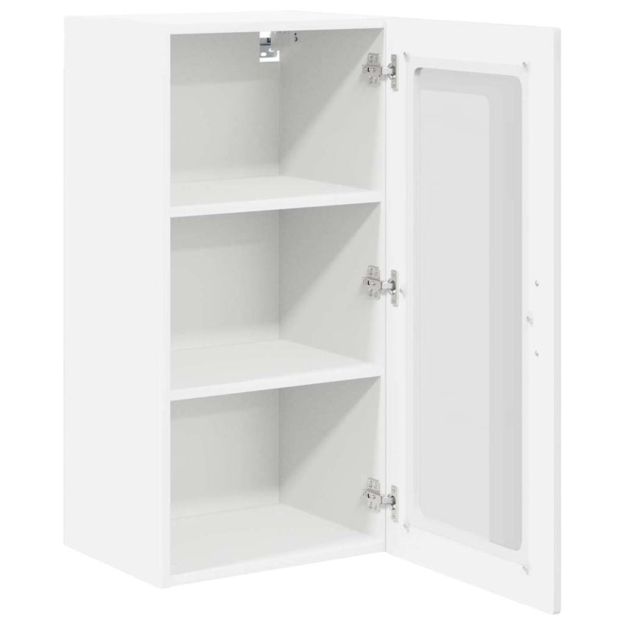 Keukenkast aan de muur 2 pcs Hoogglans wit 40 x 31 x 80 cm