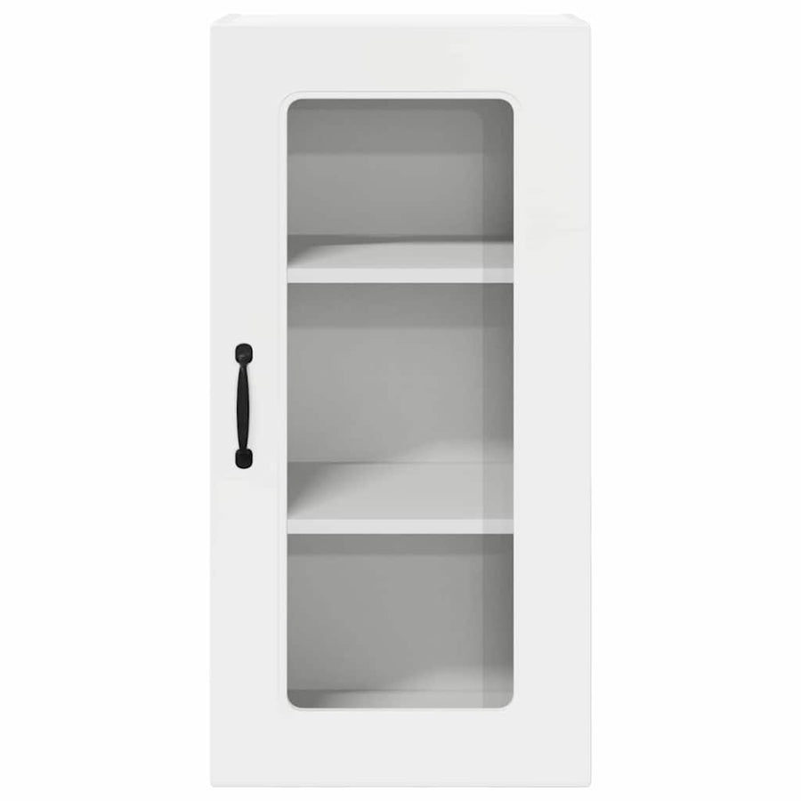 Keukenkast aan de muur 2 pcs Hoogglans wit 40 x 31 x 80 cm