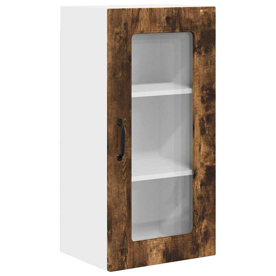 Keukenkast aan de muur met plank Gerookt eiken 40 x 31 x 80 cm