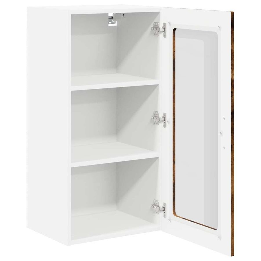 Keukenkast aan de muur met plank Gerookt eiken 40 x 31 x 80 cm