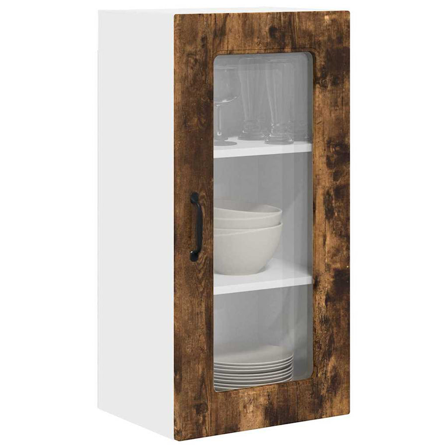 Keukenkast aan de muur met plank Gerookt eiken 40 x 31 x 80 cm