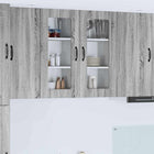 Keukenkast 40x31x80 cm grijs sonoma bewerkt hout