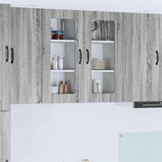 Keukenkast 40x31x80 cm grijs sonoma bewerkt hout