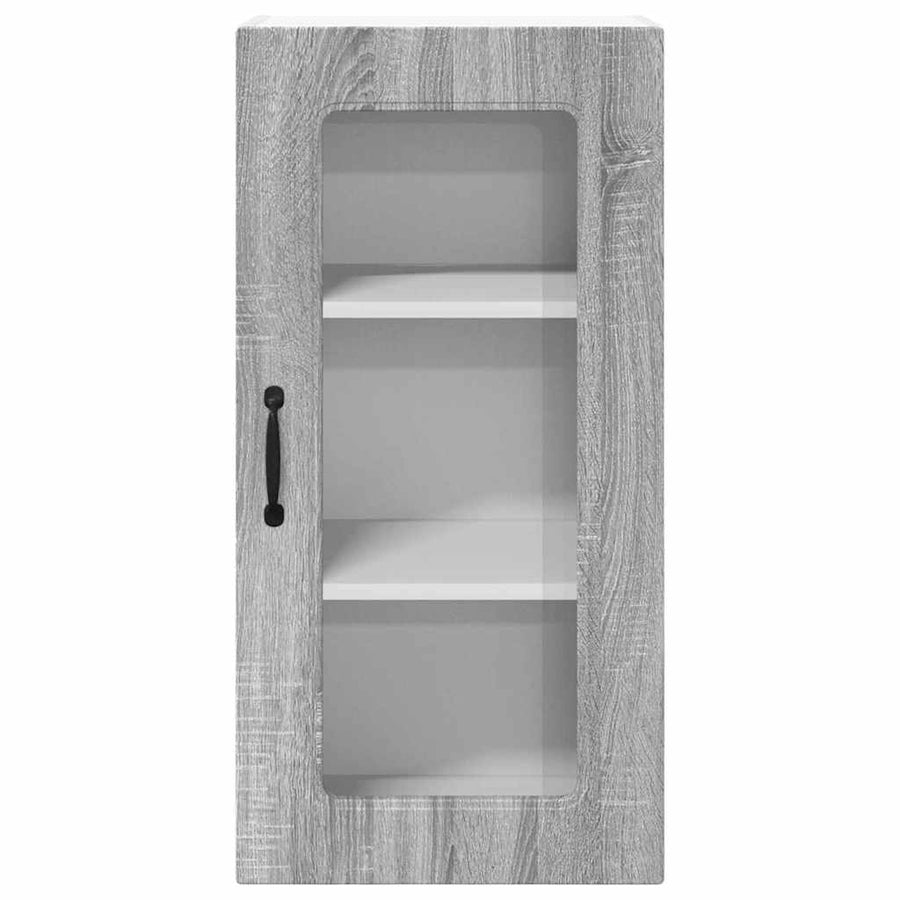 Keukenkast aan de muur 2 pcs Grijs Sonoma 40 x 31 x 80 cm