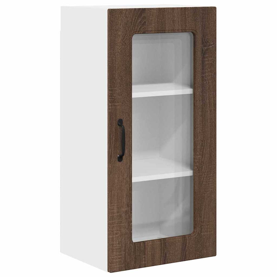 Keukenkast aan de muur Bruin Eiken 40 x 31 x 80 cm Bewerkt hout