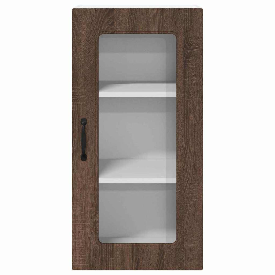 Keukenkast aan de muur Bruin Eiken 40 x 31 x 80 cm Bewerkt hout
