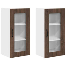 Keukenkast aan de muur 2 pcs Bruin Eiken 40 x 31 x 80 cm