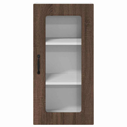Keukenkast aan de muur 2 pcs Bruin Eiken 40 x 31 x 80 cm