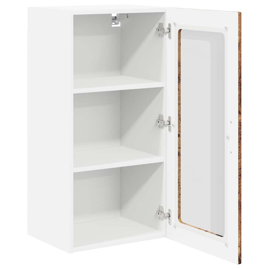 Keukenkast aan de muur Oud Hout 40 x 31 x 80 cm Bewerkt hout