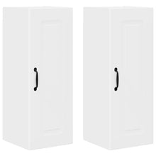 Keukenkast aan de muur 2 pcs Wit 30 x 31 x 80 cm Bewerkt hout