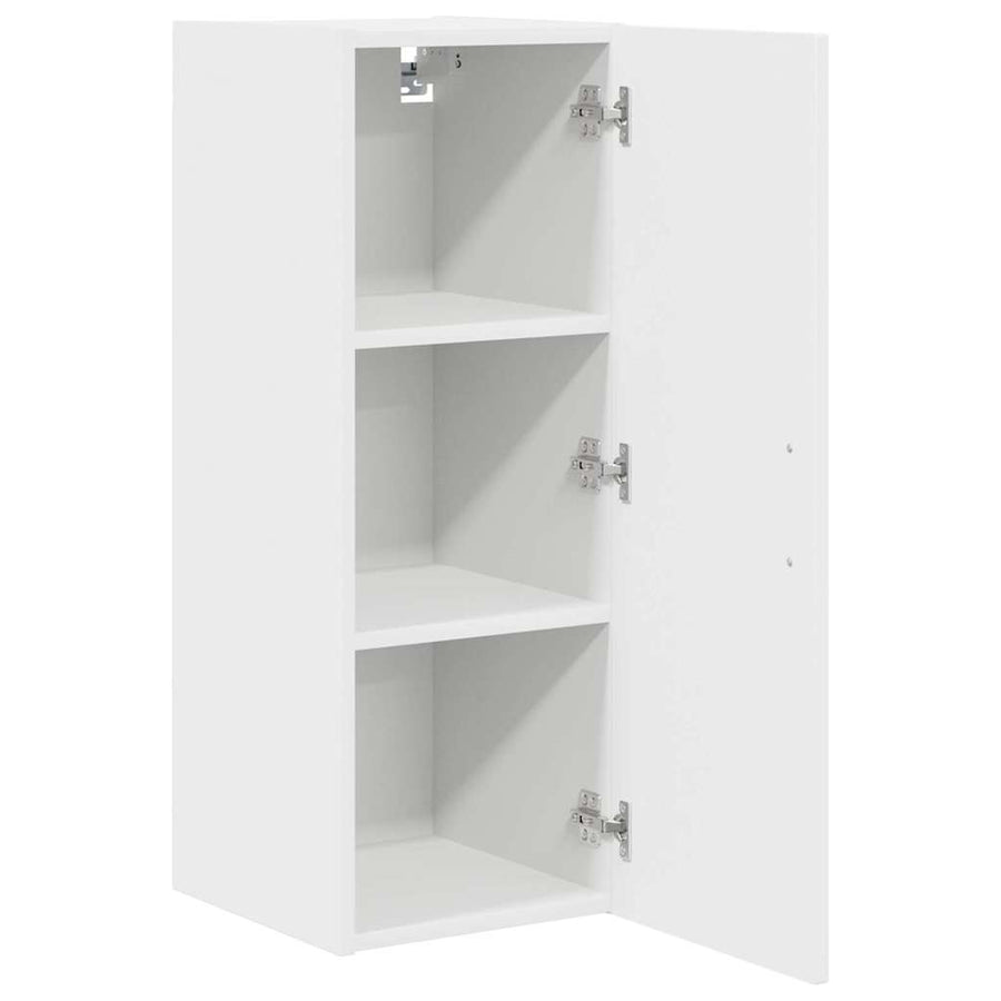 Keukenkast aan de muur 2 pcs Wit 30 x 31 x 80 cm Bewerkt hout