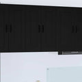 Keukenkast Kalmar 2 pcs Zwart 30 x 31 x 80 cm Bewerkt hout