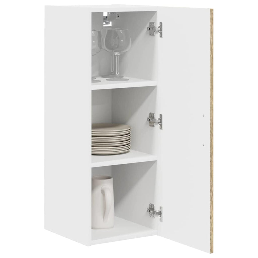 Keukenkast aan de muur 2 pcs Sonoma Eiken 30 x 31 x 80 cm