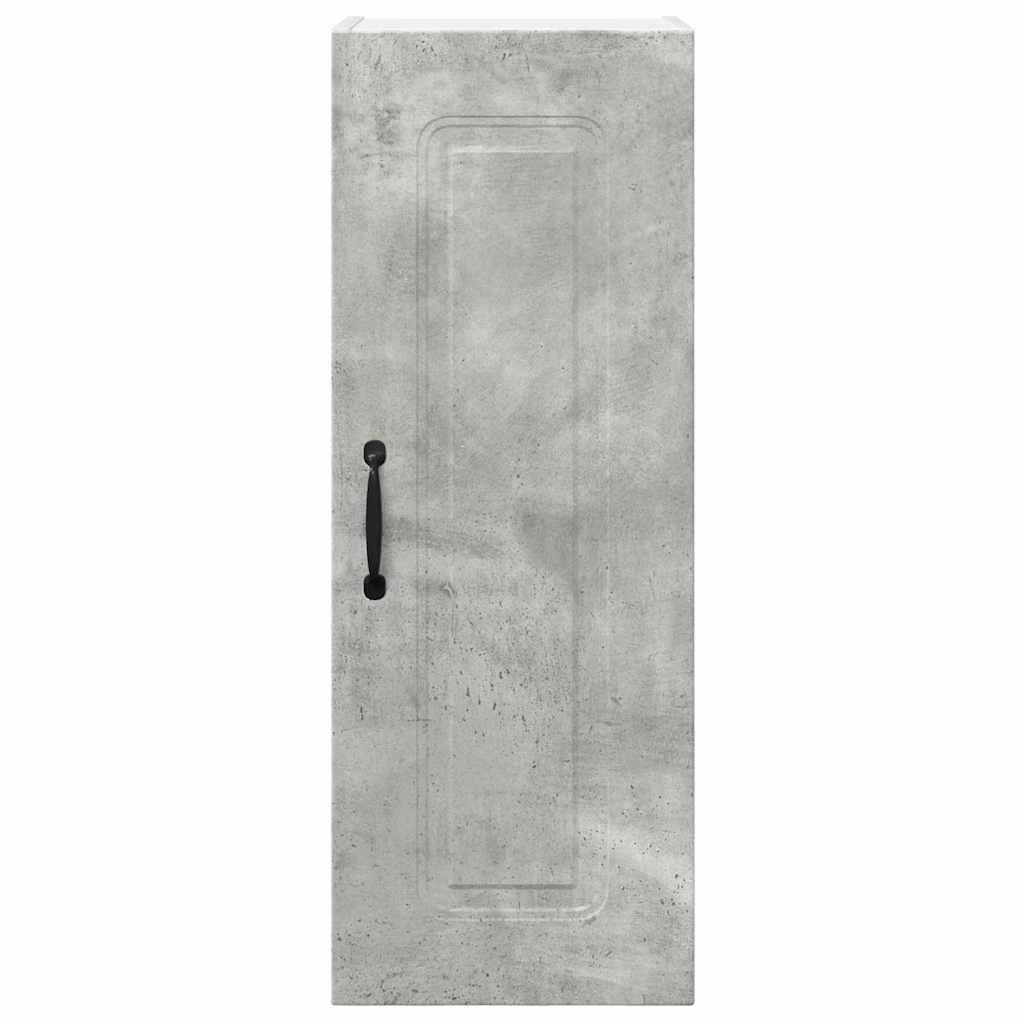 Keukenkast aan de muur Beton Grijs 30 x 31 x 80 cm Bewerkt hout