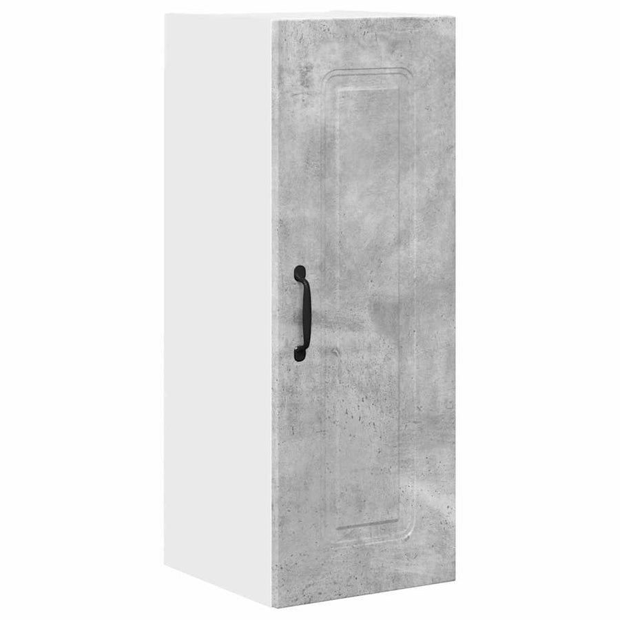 Keukenkast aan de muur 2 pcs Beton Grijs 30 x 31 x 80 cm