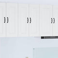Keukenkast Kalmar Hoogglans wit 30 x 31 x 80 cm Bewerkt hout