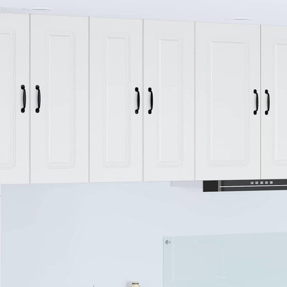 Keukenkast aan de muur met plank Hoogglans wit 30 x 31 x 80 cm