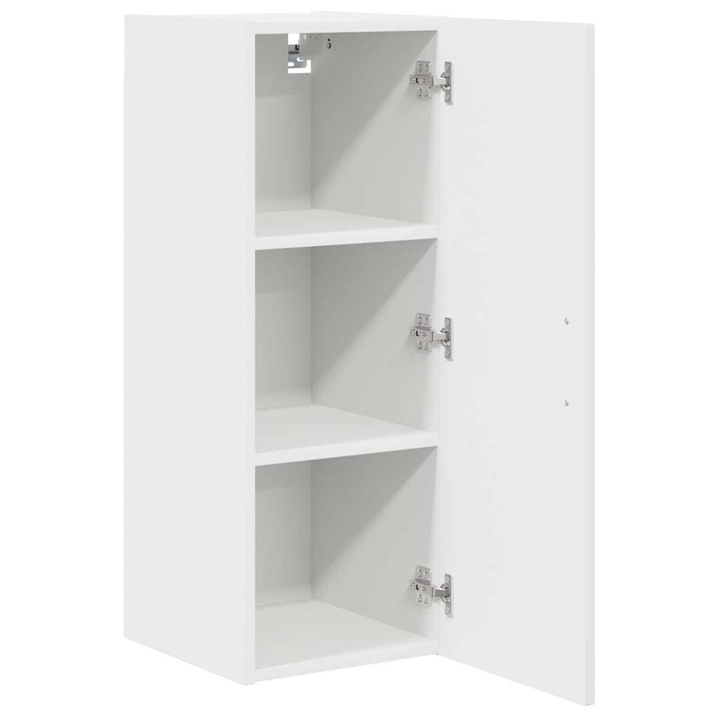 Keukenkast aan de muur met plank Hoogglans wit 30 x 31 x 80 cm