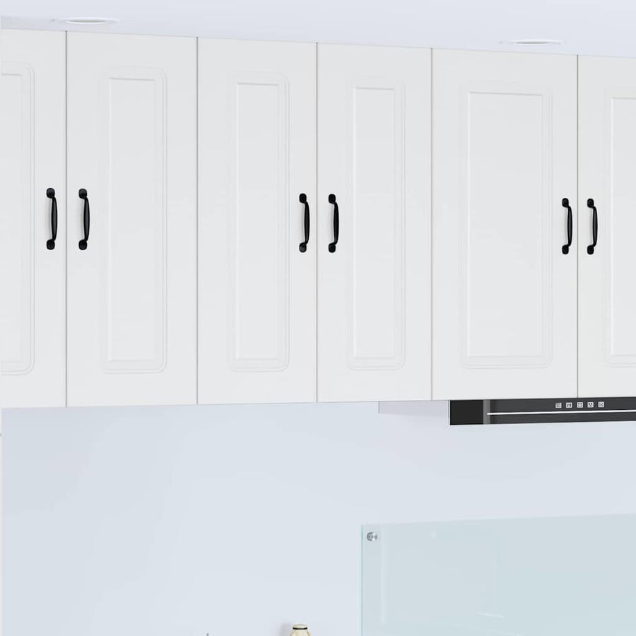 Keukenkast aan de muur 2 pcs Hoogglans wit 30 x 31 x 80 cm